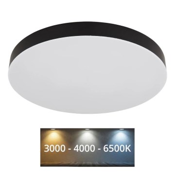 Globo - LED Stropné svietidlo LED/36W/230V 3000K/4000K/6500K pr. 40 cm čierna