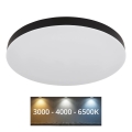 Globo - LED Stropné svietidlo LED/50W/230V 3000K/4000K/6500K pr. 50 cm čierna