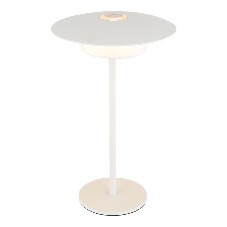 Globo - LED Vonkajšia nabíjacia dotyková stolná lampa LED/3W/3,7V 1800/2700/3000K IP44 1800 mAh biela