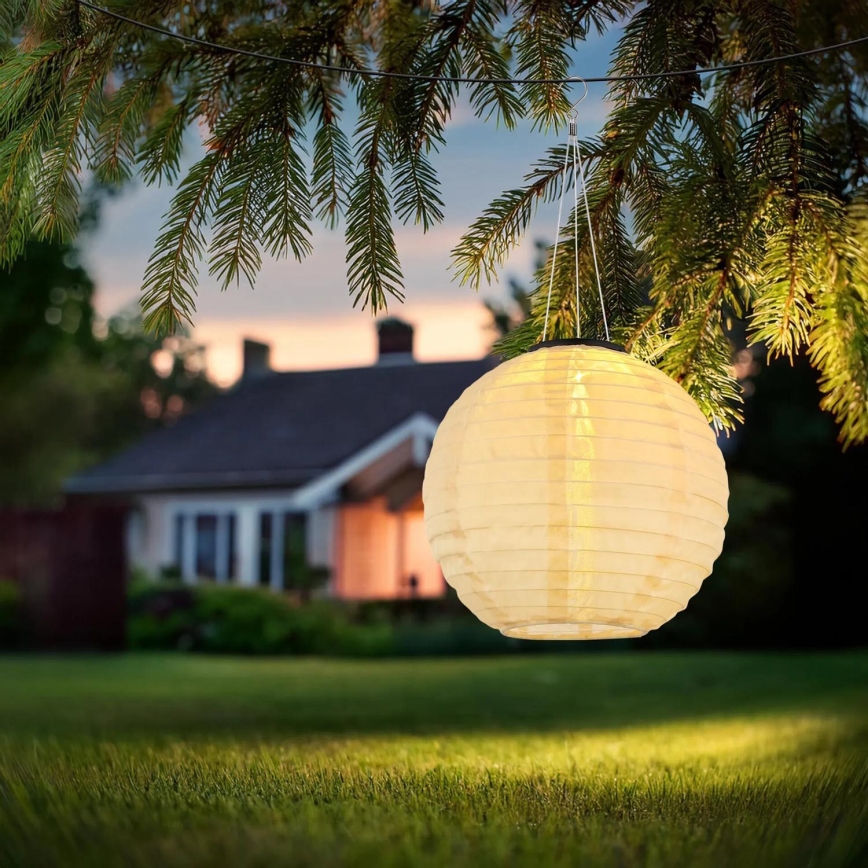Globo - LED Závesné solárne svietidlo LED/0,5W/3V IP44 300 mAh béžová