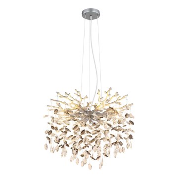 Globo - Luster na lane 8xE14/40W/230V strieborný