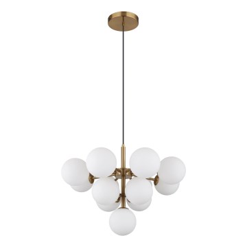 Globo - Luster na lanku 13xG9/5W/230V pr. 56 cm zlatá