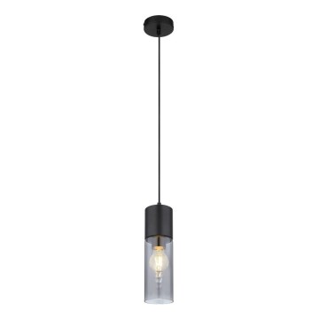 Globo - Luster na lanku 1xE27/25W/230V pr. 10,5 cm čierna