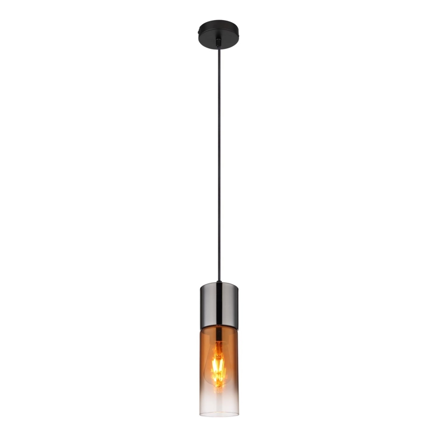 Globo - Luster na lanku 1xE27/25W/230V pr. 10,5 cm čierna/medená