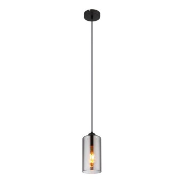 Globo - Luster na lanku 1xE27/25W/230V pr. 11 cm čierna