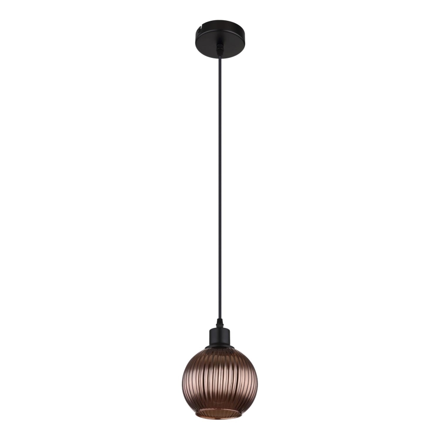 Globo - Luster na lanku 1xE27/25W/230V pr. 15 cm meď