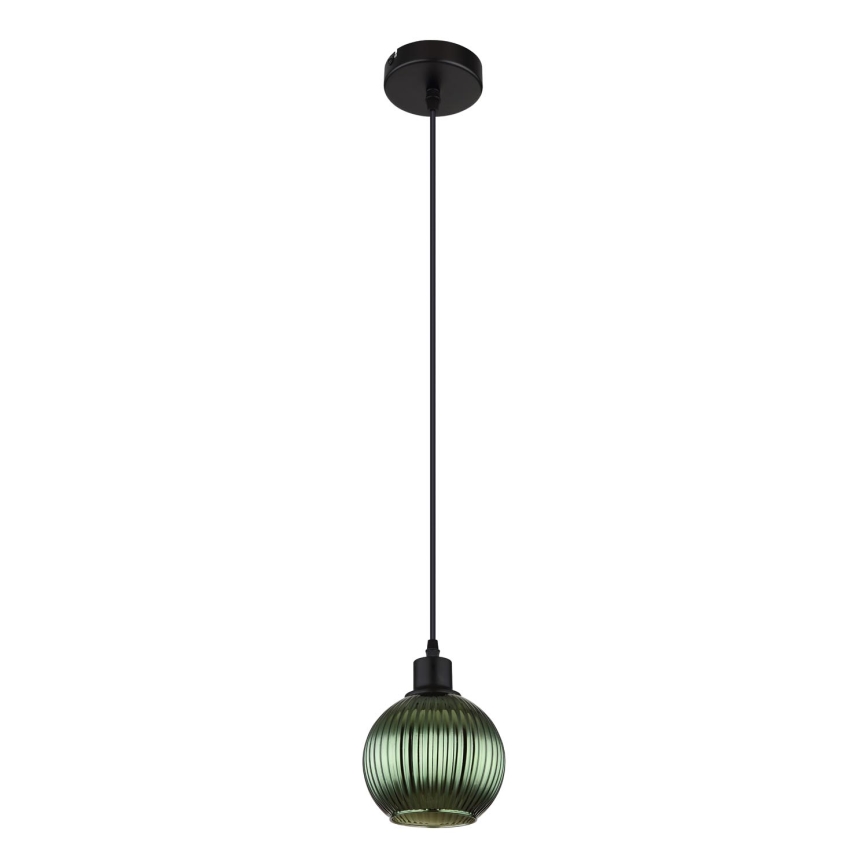 Globo - Luster na lanku 1xE27/25W/230V pr. 15 cm zelená