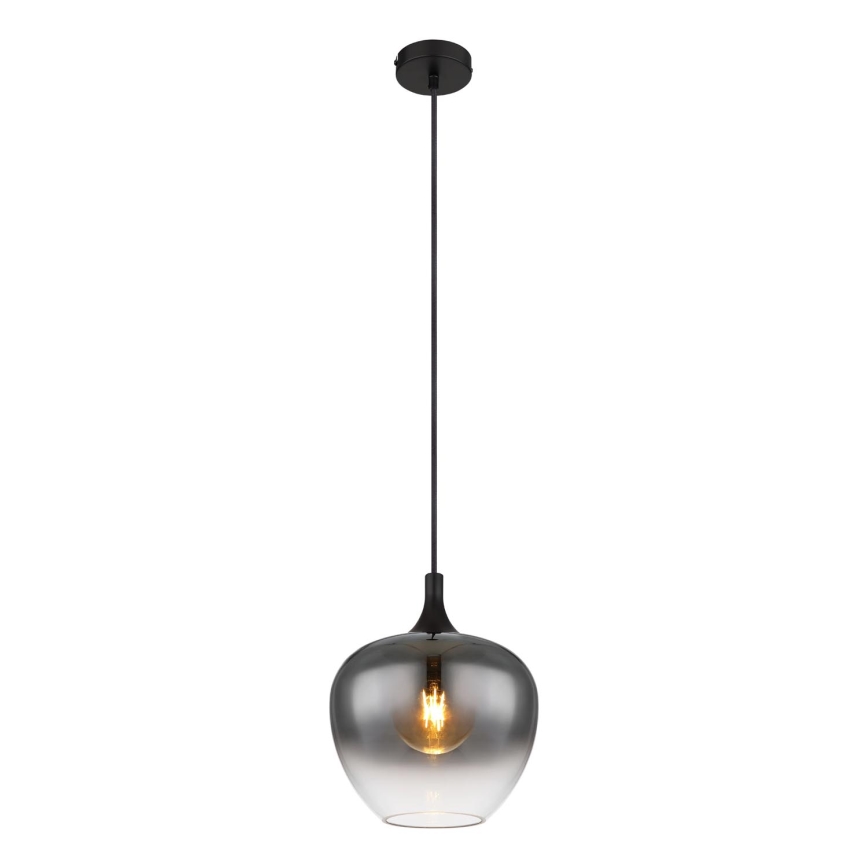 Globo - Luster na lanku 1xE27/40W/230V pr. 24 cm čierna