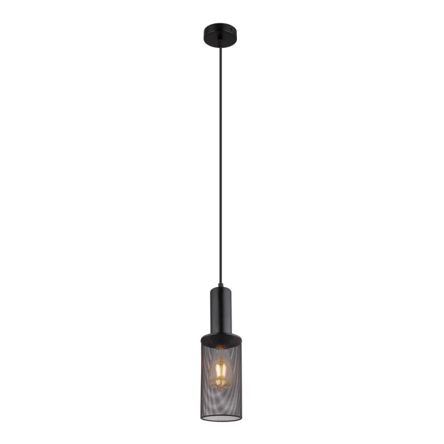 Globo - Luster na lanku 1xE27/60W/230V čierna
