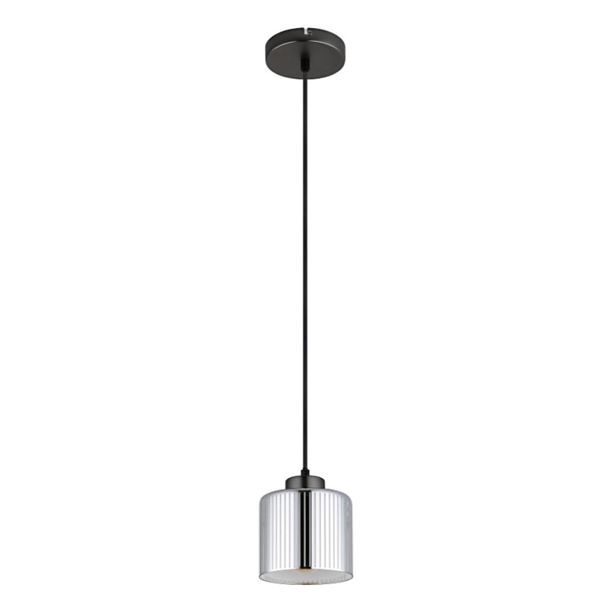 Globo - Luster na lanku 1xE27/60W/230V lesklý chróm pr. 14 cm