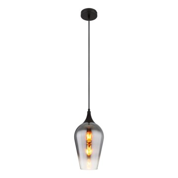 Globo - Luster na lanku 1xE27/60W/230V pr. 18 cm čierna