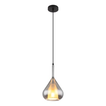 Globo - Luster na lanku 1xE27/60W/230V pr. 20 cm čierna