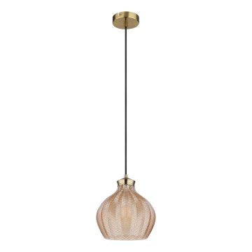 Globo - Luster na lanku 1xE27/60W/230V pr. 22 cm zlatý