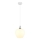Globo - Luster na lanku 1xE27/60W/230V pr. 24 cm biela