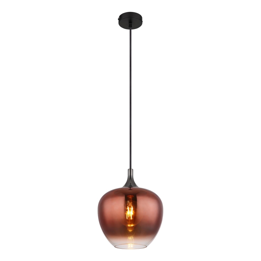 Globo - Luster na lanku 1xE27/60W/230V pr. 24 cm medená