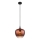 Globo - Luster na lanku 1xE27/60W/230V pr. 24 cm medená