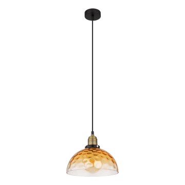Globo - Luster na lanku 1xE27/60W/230V pr. 25 cm oranžová