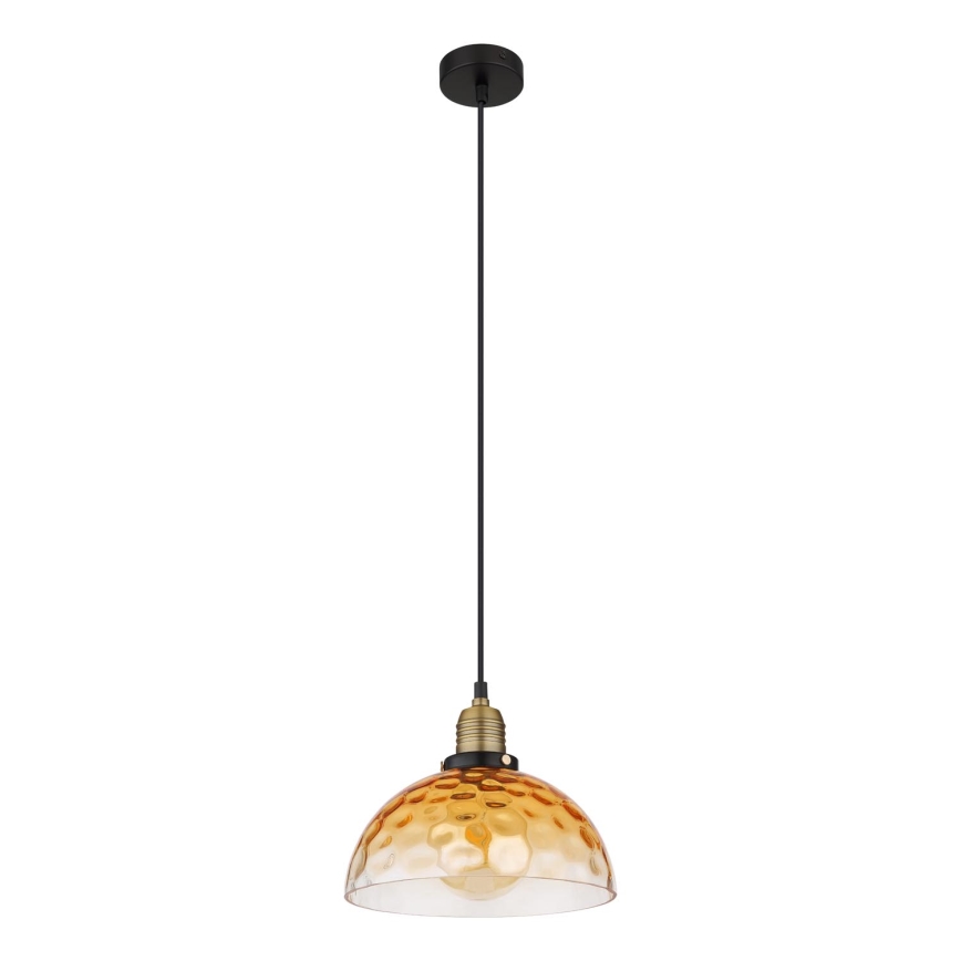 Globo - Luster na lanku 1xE27/60W/230V pr. 25 cm oranžová