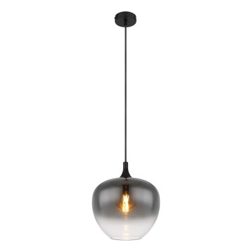 Globo - Luster na lanku 1xE27/60W/230V pr. 29 cm čierna