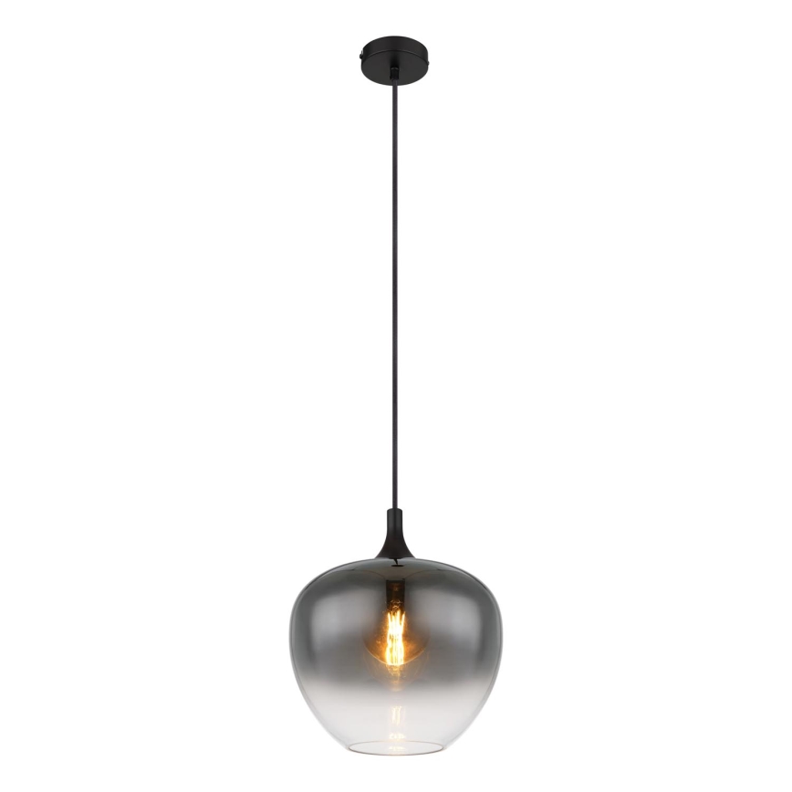 Globo - Luster na lanku 1xE27/60W/230V pr. 29 cm čierna