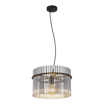 Globo - Luster na lanku 1xE27/60W/230V pr. 40 cm čierna