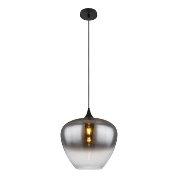 Globo - Luster na lanku 1xE27/60W/230V pr. 40 cm čierna