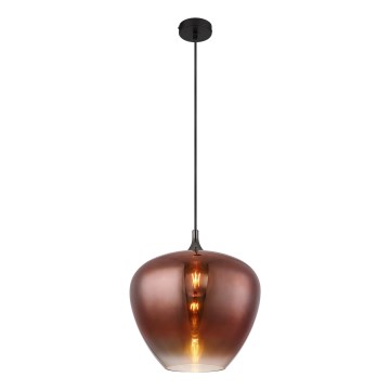 Globo - Luster na lanku 1xE27/60W/230V pr. 40 cm medená