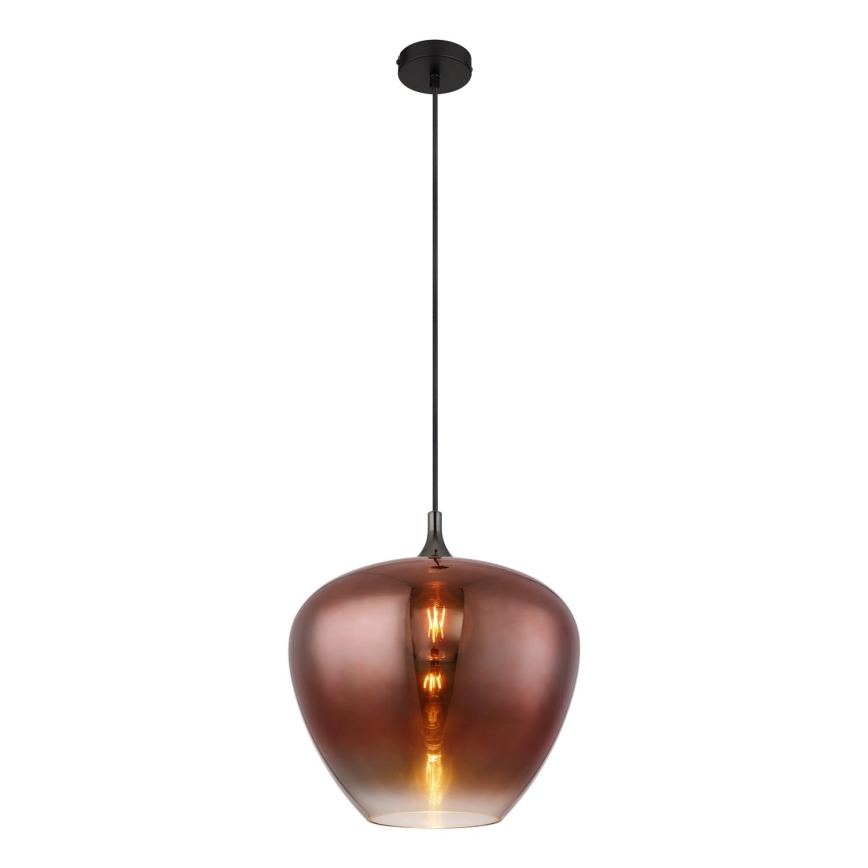 Globo - Luster na lanku 1xE27/60W/230V pr. 40 cm medená