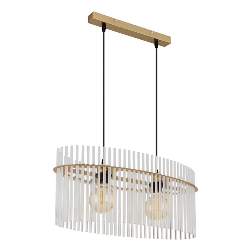 Globo - Luster na lanku 2xE27/60W/230V zlatá