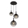 Globo - Luster na lanku 3xE27/10W/230V pr. 48 cm čierna