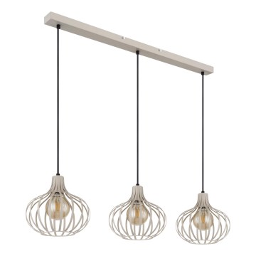 Globo - Luster na lanku 3xE27/40W/230V béžový
