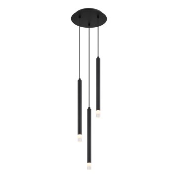 Globo - Luster na lanku 3xG9/4W/230V pr. 24 cm čierna