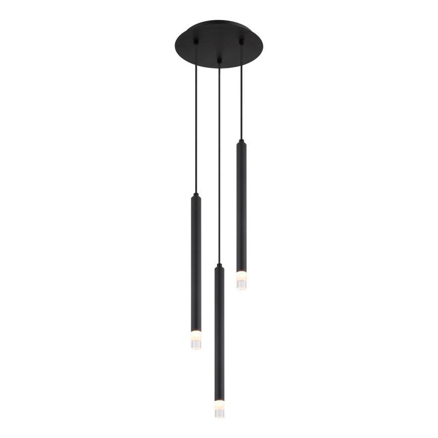 Globo - Luster na lanku 3xG9/4W/230V pr. 24 cm čierna