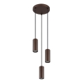 Globo - Luster na lanku 3xGU10/25W/230V hnedá