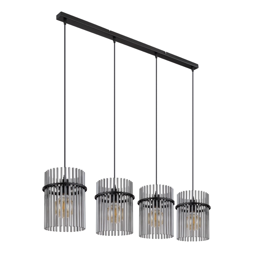 Globo - Luster na lanku 4xE27/60W/230V čierna