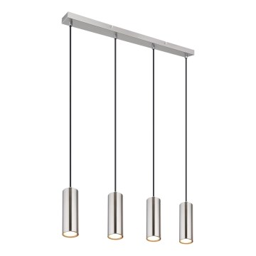 Globo - Luster na lanku 4xGU10/35W/230V matný chróm