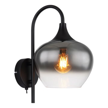 Globo - Nástenná lampa 1xE27/40W/230V čierna