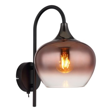 Globo - Nástenná lampa 1xE27/40W/230V medená