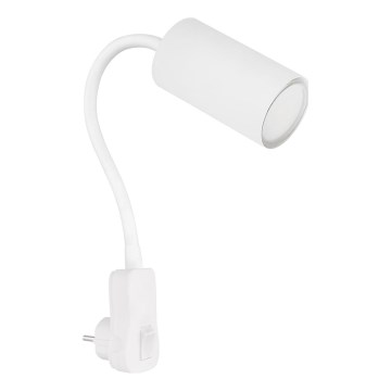 Globo - Nástenné bodové svietidlo do zásuvky 1xGU10/35W/230V biela