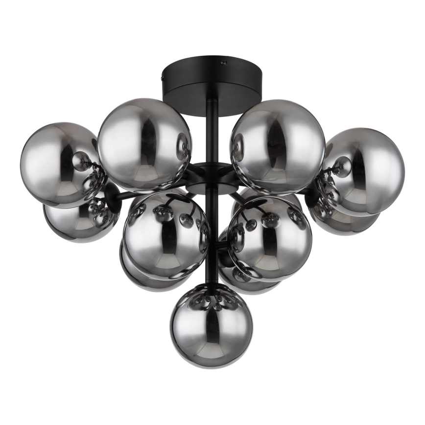 Globo - Prisadený luster 13xG9/5W/230V pr. 56 cm čierna