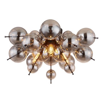 Globo - Prisadený luster 3xE14/25W/230V pr. 55 cm čierna