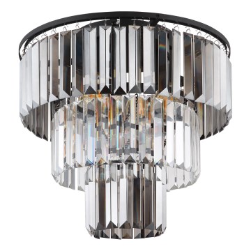 Globo - Prisadený luster 3xE27/40W/230V pr. 40 cm čierna