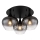 Globo - Prisadený luster 3xE27/40W/230V pr. 45 cm čierna