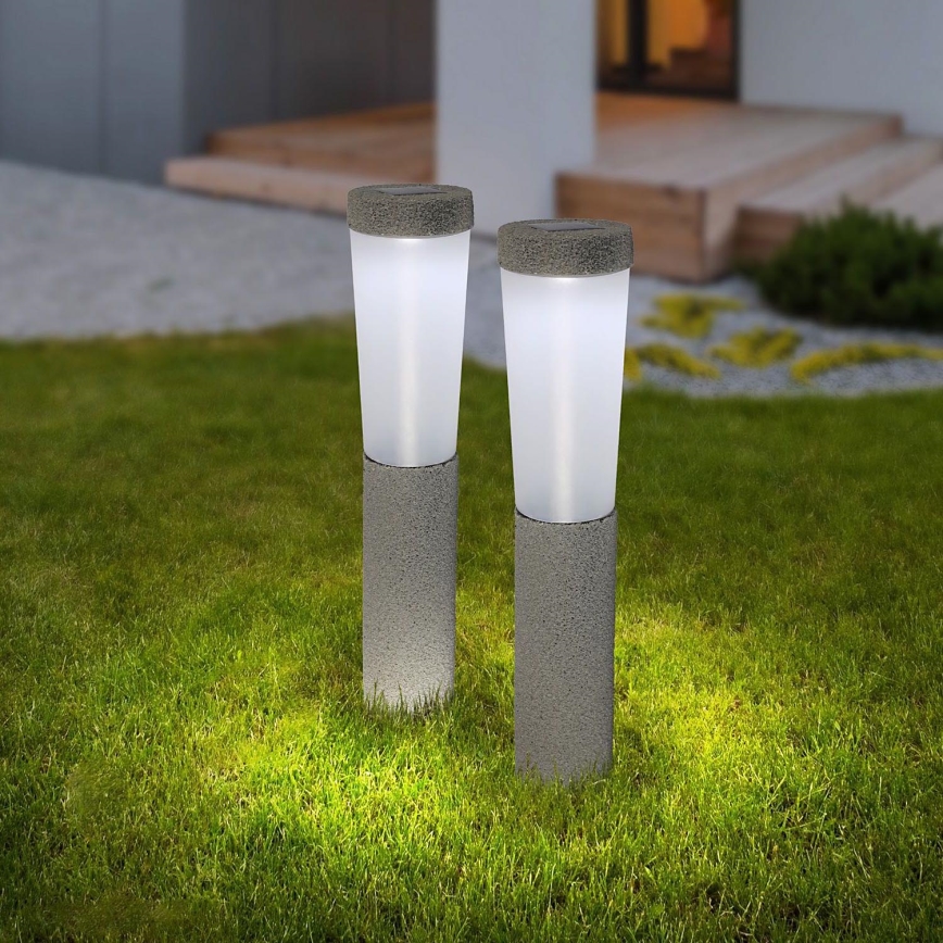 Globo - SADA 2x LED Solárne svietidlo LED/0,1W/3V 6000K IP44 400 mAh