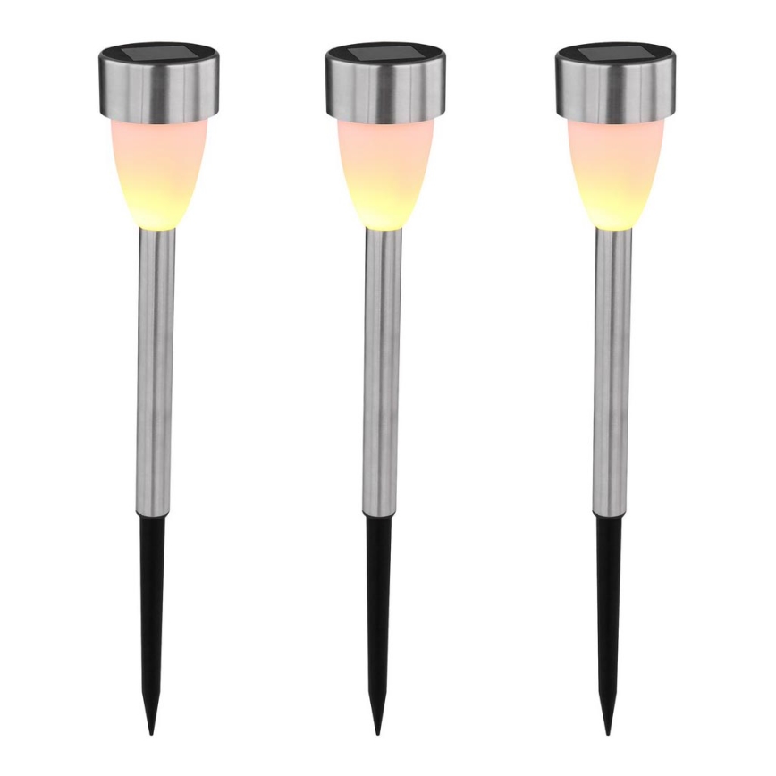 Globo - SADA 3x Solárna lampa 3xLED/0,06W/1,2V IP44 200 mAh