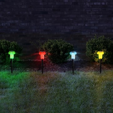 Globo - SADA 4x LED RGB Solárne svietidlo LED/0,05W/3V IP44