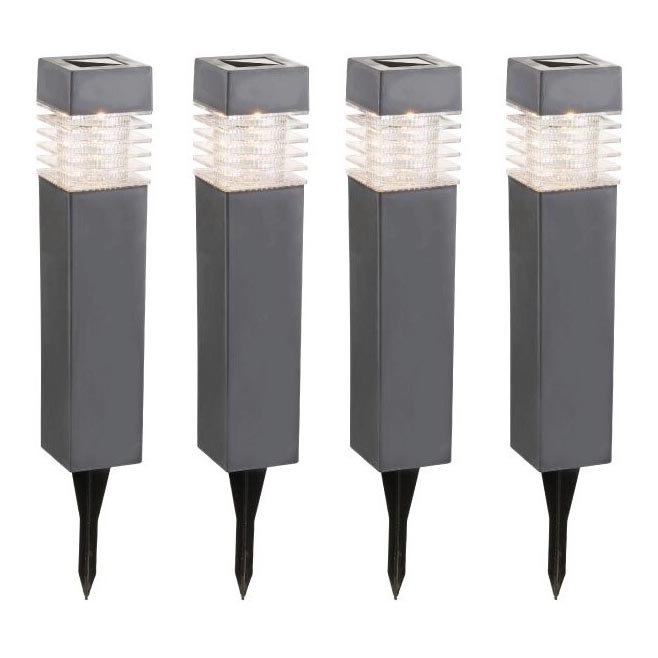 Globo - SADA 4x LED Solárna lampa LED/0,06W/3,2V IP44