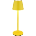 Globo - stmievateľná dotyková nabíjacia vonkajšia stolná lampa 3 v 1 LED/3W/5V 3000/4000/5000K IP54 1800 mAh žltá