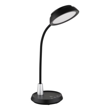 Globo - stmievateľná dotyková stolná LED lampa, 12 W, 230 V, 3000/4000/6500 K, čierna