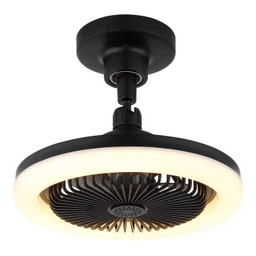 Globo - stmievateľný LED stropný ventilátor LED/20W/230V 3000-6500K čierny + diaľkové ovládanie
